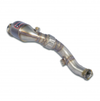 Tubo de bajada + convertidor catalítico metálico derecho Kit completo de tubo de bajada derecho + izquierdo - Compatible con los