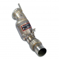 Kit de tubo de bajada + catalizador metálico 200CPSI Sistema 100% de acero inoxidable - Downpipe con conexión tipo "slip-on" - E