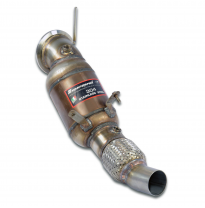 Downpipe + catalizador metalico 200CPSI sistema 100% Acero Inox tamaño grande Ø65mm BMW F30 / F31 (Sedan-Touring) 318i (3 cyl./