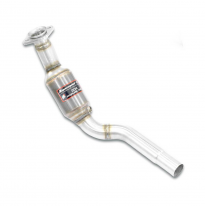 Downpipe izquierdo + Catalizador metalico Downpipe kit para escape central OEM JAGUAR XKR Coupè / Cabrio 4.2i V8 Supercharged (4