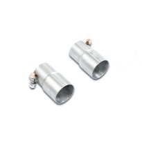 Kit de tubos de conexión Sistema "Cat.-back" 100% de acero inoxidable, sobredimensionado 2 x Ø65 mm - Solo kit completo JAGUAR F
