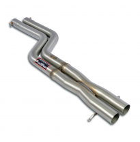 Sección delantera Derecha-Izquierda + "X-Pipe" Sistema 100% Acero Inox, 2 x Ø54mm Solo sistema completo BMW E46/5 325ti Compact