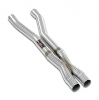 Tubo central + "X-Pipe" Sistema "Cat.-back" 100% de acero inoxidable FERRARI California 4.3i V8 (460 CV) 2009 -> 2012 (con válvu
