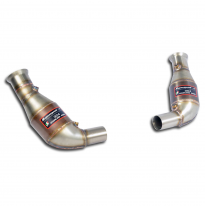 Catalizador metalico delantero Derecho-Izquierdo 100CPSI WRC Sistema 100% de acero inoxidable "Colectores de tubo largo" con sal