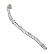 Kit turbo bajante (Reemplaza catalizador) Sistema 100% de acero inoxidable, tamaño extragrande Ø76 mm -> Ø70 mm -> Ø65 mm VW TIG