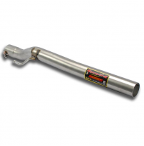 Tubo delantero Sistema de acero 304 sobredimensionado Ø57 mm -> Ø55 mm, para el parachoques trasero de serie - Solo kit completo