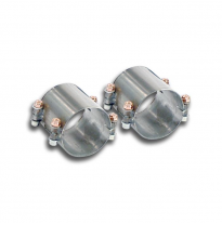 Kit tubo conexión adaptador  Sistema 100% de acero inoxidable para el silenciador trasero original (elimina los catalizadores te
