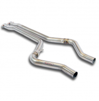 Kit tubos centrales Derecho-Izquierdo  ALTERNATIVA: - Sistema "TWIN TUPE DESIGN" 100% acero inoxidable, sobredimensionado 1 x Ø9