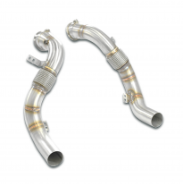 Turbo downpipe kit Derecho-Izquierdo (Reemplaza catalizador)Accepts the stock "Cat.-Back" system 100% Stainless steel system BMW