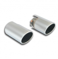 Colas de escape Derecha-Izquierda  "Satinadas" O100 Sección trasera y tubos de escape MINI F55 Cooper S (5 door) 2.0T (B46 Engin