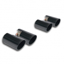 Colas de escape Derecha-Izquierda "Gun Metal Grey" - OO90 Silenciadores traseros para el escape de serie - Solo kit completo BMW