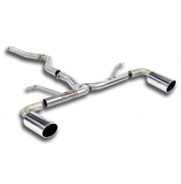 Tubo conexion  + Silencioso trasero derecho O100 - Izquierdo  O100(Anula silenciador original ) Sistema 100% de acero inoxidable
