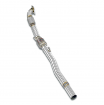 Turbo downpipe kit + Catalizador metalico 100 CPSI WRC Sistema 100% Acero Inox tamaño grande  Ø80mm -> Ø70mm -> Ø65mm VW GOLF VI