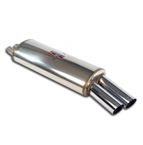 Silencioso trasero OO 76 100% Acero Inox 2 x Ø45mm Solo sistema completo BMW E30 320i (Sedan - Coupè -Touring - Cabrio) '82  ->