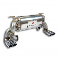 Silencioso trasero Derecho-Izquierdo OO70 Left Sistema 100% de acero inoxidable, tamaño extragrande 2 x Ø65 mm - Solo kit comple
