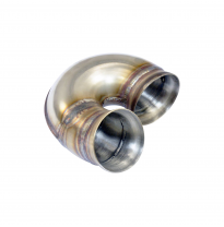 Tubo G (Eliminar el silenciador principal) Sistema de competición "CUP" 100% acero inoxidable Ø70 mm - Salida lateral derecha PO