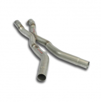 Tubos centrales Derecho-Izquierdo "X-Pipe" Sistema 100% Acero Inox 2 x Ø70mm - 2 x Ø65mm Solo sistema completo FERRARI 612 Scag