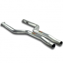 Kit Tubo anterior derecho -izquierdo (Substitucion catalizador ) Sistema 100% de acero inoxidable, sobredimensionado 2 x Ø70 mm