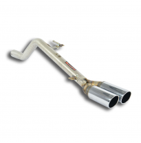 Tubo trasero OO80 (Anula silencioso) Sistema 100% de acero inoxidable - Solo kit completo FIAT GRANDE PUNTO EVO 1.6 M-jet  (120
