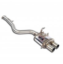 Silencioso trasero derecho "Racing" Acero inoxidable 100%, elimina el filtro de partículas ópticas (OPF) - Solo kit completo BMW