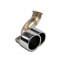 Cola de escape derecha Oo 100-80 Sistema 100% de acero inoxidable - Solo kit completo PORSCHE 996 Carrera 4S (For 3.8L engine co