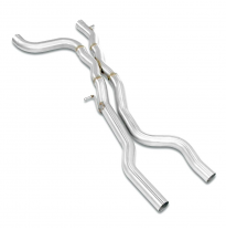 kit Tubo centrales "X-Pipe" Sistema "Kat-Back" de gran tamaño, 2 x Ø70 mm. Sistema completo solamente. PORSCHE 958 CAYENNE S 3.6
