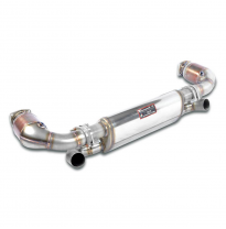 Silencioso trasero Derecho-Izquierdo "Sport" + Catalizador metalico Sistema de escape deportivo 100% de acero inoxidable, sobred