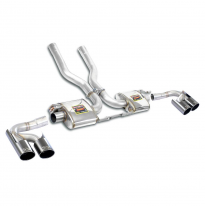 Escape trasero derecho - izquierdo "Racing" OO100 "Gris metalizado" Sistema de arce 100% inoxidable 2 x Ø70 mm PORSCHE 958 CAYEN