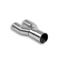 Tubo Conexión  &quot;Y&quot; Para Oem Kat - Audi Tt Rs Quattro Coupè/Roadster 2.5 Tfsi (340 Cv) 2009 -&gt; 2015 Sistema  ø76mm  Supersprint