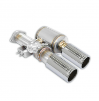 Escape trasero derecho OO76 con válvula (vacío) Kit de silenciador trasero con válvulas, 100% acero inoxidable. FERRARI 550 V12