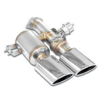 Escape trasero izquierdo 120x80 con válvula (vacío) Kit de silenciador trasero con válvulas, 100% acero inoxidable. FERRARI 550