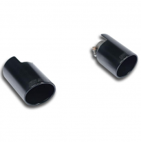 Kit Colas De Escape Derecha-Izquierda O100 &quot;Negras&quot; - Audi A3 8p Sportback Quattro 1.8 Tfsi (160 Cv) &#039;08 -&gt; Supersprint