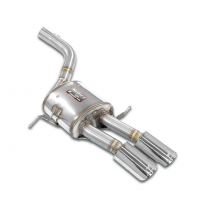 Escape trasero izquierdo 100x75 Kit de silenciador trasero 100% acero inoxidable - (Para todos los modelos) MASERATI Quattroport