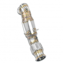 Kit de tubo de escape descendente + catalizador metálico 100CPSI WRC Sistema 100% de acero inoxidable - Bajante con conexión med