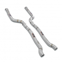 Tubo anterior derecho-izquierdo Sistema de escape "Cat.-back - Touring" 100% de acero inoxidable, silenciador trasero con válvul