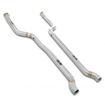 Tubo anterior derecho-izquierdo Sistema de escape completo "Cat-back" 100% de acero inoxidable con válvulas. Elimina el filtro d