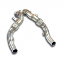Turbo downpipe kit Derecho-Izquierdo (Reemplaza catalizador)Accepts the stock &quot;Cat.-Back&quot; system - BMW F01 / F02 / F03 750i xDri