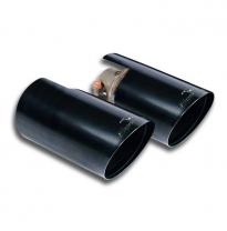 Kit Colas De Escape Derecho - Izquierdo &quot;Racing&quot; Negras  O90 - Mini F56 Cooper Sd 2.0d (B47 Engine - 170 Hp) 2014 -&gt; Supersprint