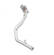 Tubo de bajada izquierdo + catalizador primario Sistema 100% de acero inoxidable, para los tubos de turbo originales. MERCEDES W