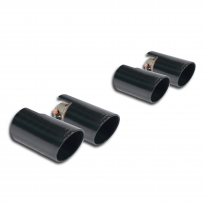 Colas De Escape Derecha-Izquierda Oo100 "Negras" - Alfa Romeo Giulia Quadrifoglio 2.9i V6 Bi-Turbo (510 Cv) 2016 -> (With Valve)