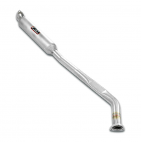 Silencioso central Sistema 100% de acero inoxidable, sobredimensionado Ø50 mm BMW E21 (M10 Engine - 4 cyl.) for Race spec / Larg