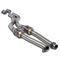 Catalizador Metalico Delantero Derecho-Izquierdo + &quot;X-Pipe&quot; - Bmw E24 635 Csi (M30) Kat. 6/&#039;87 -&gt; &#039;89 Supersprint
