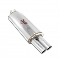 Silencioso trasero OO70 100% Acero Inox 2 x Ø45mm Solo sistema completo BMW E30 320i (Sedan - Coupè -Touring - Cabrio) '82  -> '