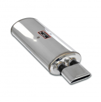 Rear exhaust Hartge flat oval tail pipe 140x65(straight exit) ALTERNATIVA: - Sistema 100% de acero inoxidable, 2 x Ø50 mm - Solo