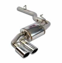 Silencioso trasero OO90 Sistema 100% Acero Inox para paragolpes OEM Salida lado izquierdo  BMW F25 X3 35d (310 CV) 2011 -> Silen