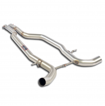 Kit tubos centrales "H-Pipe" Sistema "Cat.-back" 100% de acero inoxidable - Solo kit completo MERCEDES W220 S 320 CDi '00 -> '02