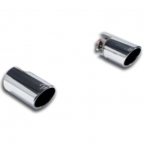 Colas de escape Derecha O100 - Izquierda O100  Sistema 100% de acero inoxidable - Sobredimensionado Ø80 mm - Ø70 mm VW GOLF VII