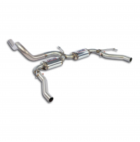Silencioso trasero "Racing" Silenciador trasero 100% acero inoxidable - Para los modelos con escape de salida únicamente por el