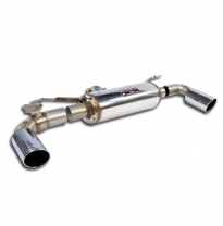 Silencioso trasero Derecho-Izquierdo O100 con válvula  Sistema "Cat.-Back" 100% Acero Inox Solo sistema completo BMW F30 / F31 L