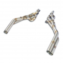 Colectores Derecho-Izquierdo (Volante a la izquierda) Sistema 100% de acero inoxidable, sobredimensionado 2 x Ø70 mm -> 2 x Ø63,